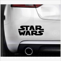 Star Wars CAR VAN WALL WINDOW FURNITURE LAPTOP VINYL STICKER IN BLACK
